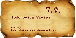 Todorovics Vivien névjegykártya